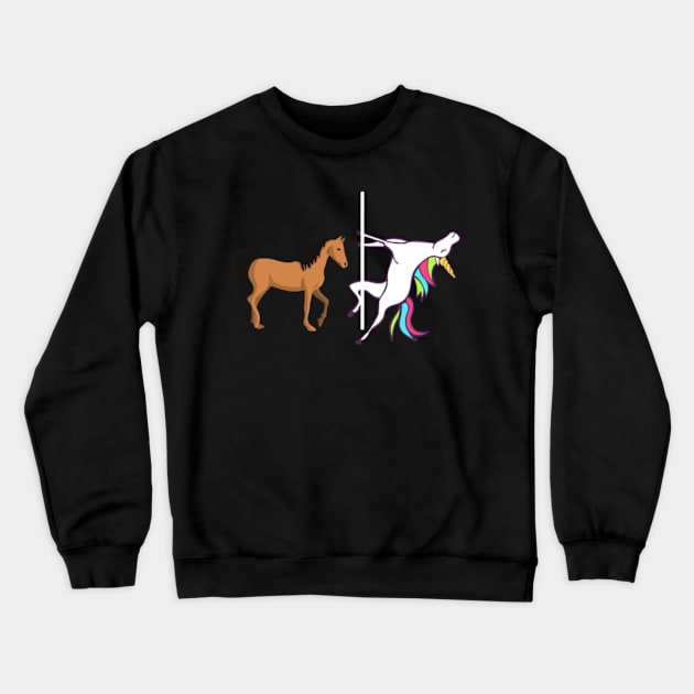 Horse Unicorn Crewneck Sweatshirt by Kink4on